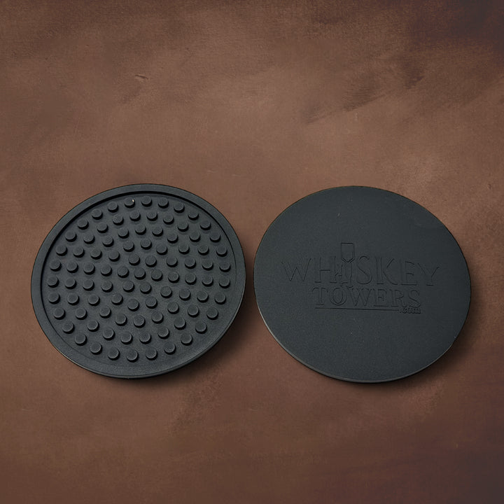 Whiskey Towers Silicone Drink Coaster Set of 4