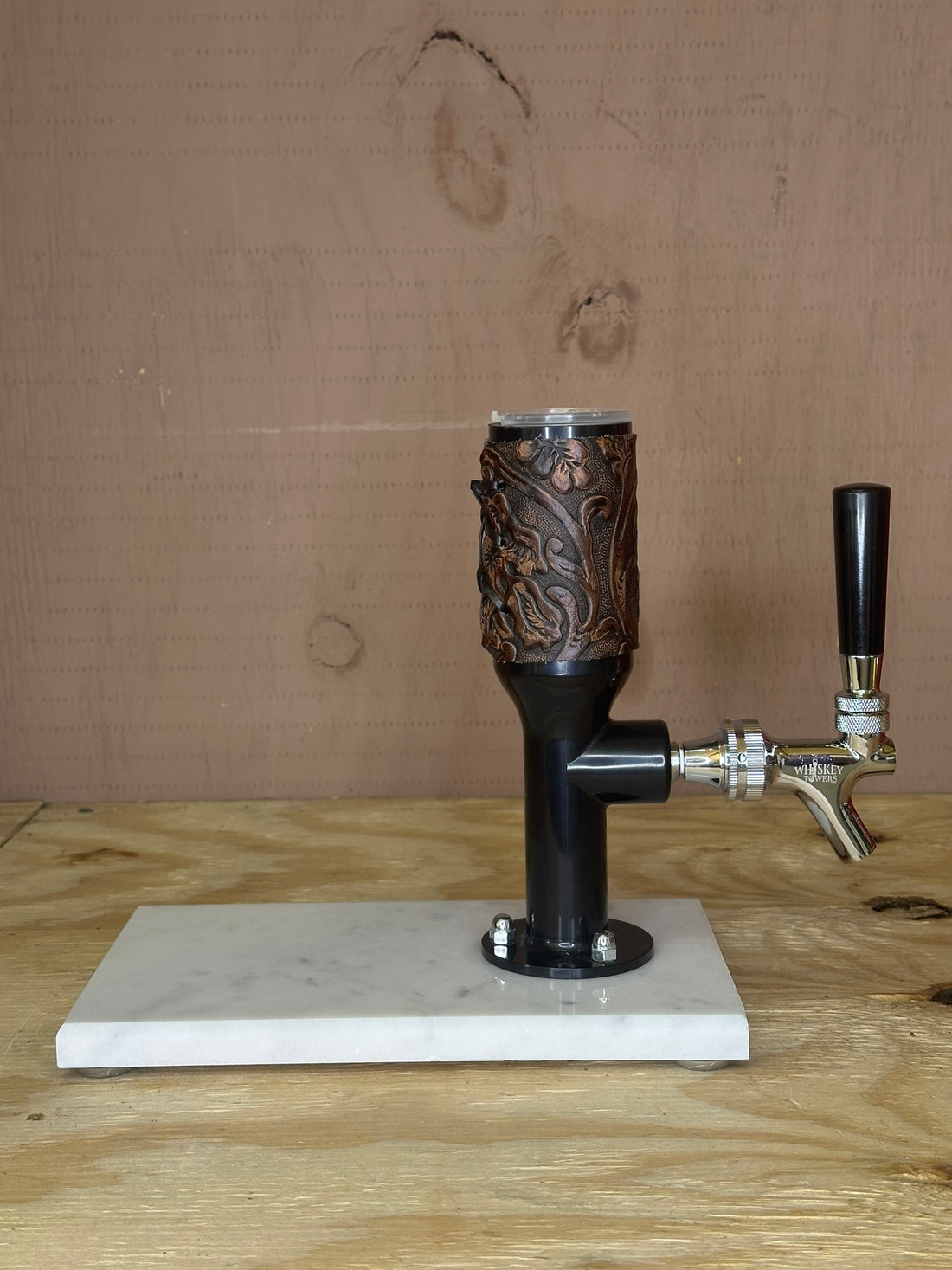 Marble Single with Black Tap